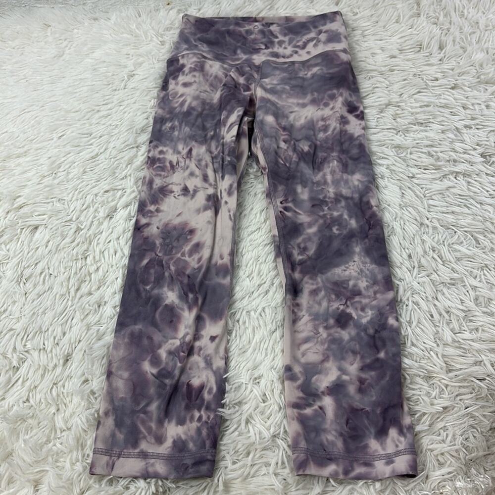 Lululemon Align Crop 21" *Diamond Dye Diamond Dye Pink Bliss Graphite Purple